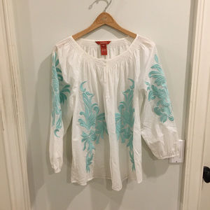 embroidered sundance blouse